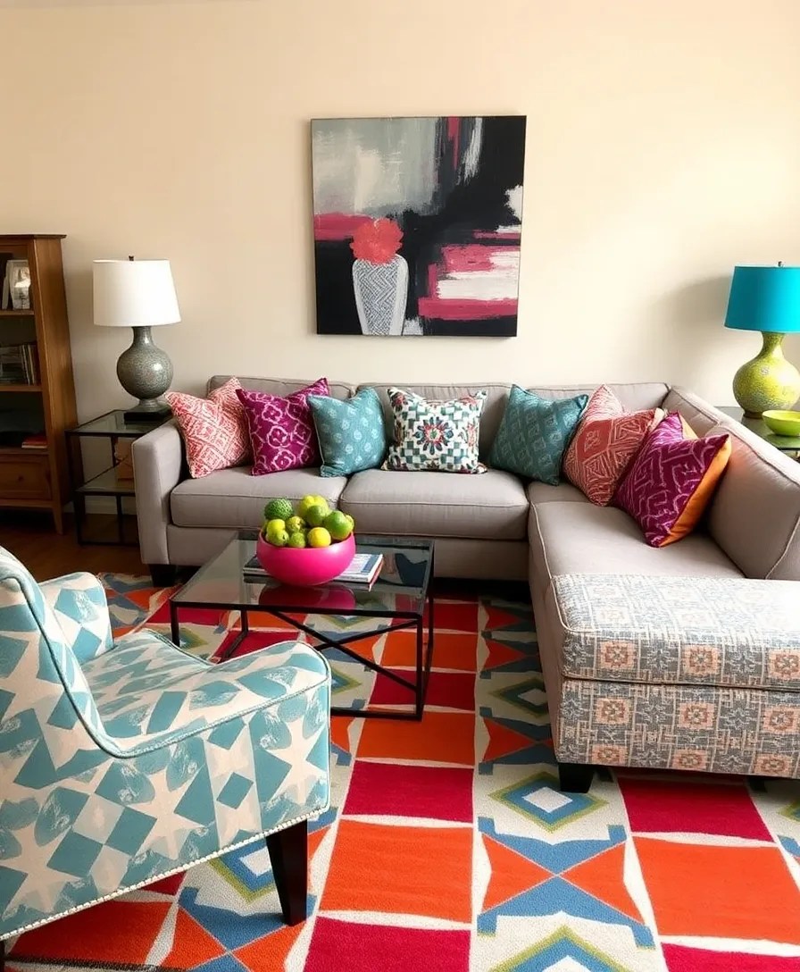 20 Living Room Ideas That Will Transform Your Space into a Cozy Haven (You Won't Believe #5!) - 11. Play with Patterns