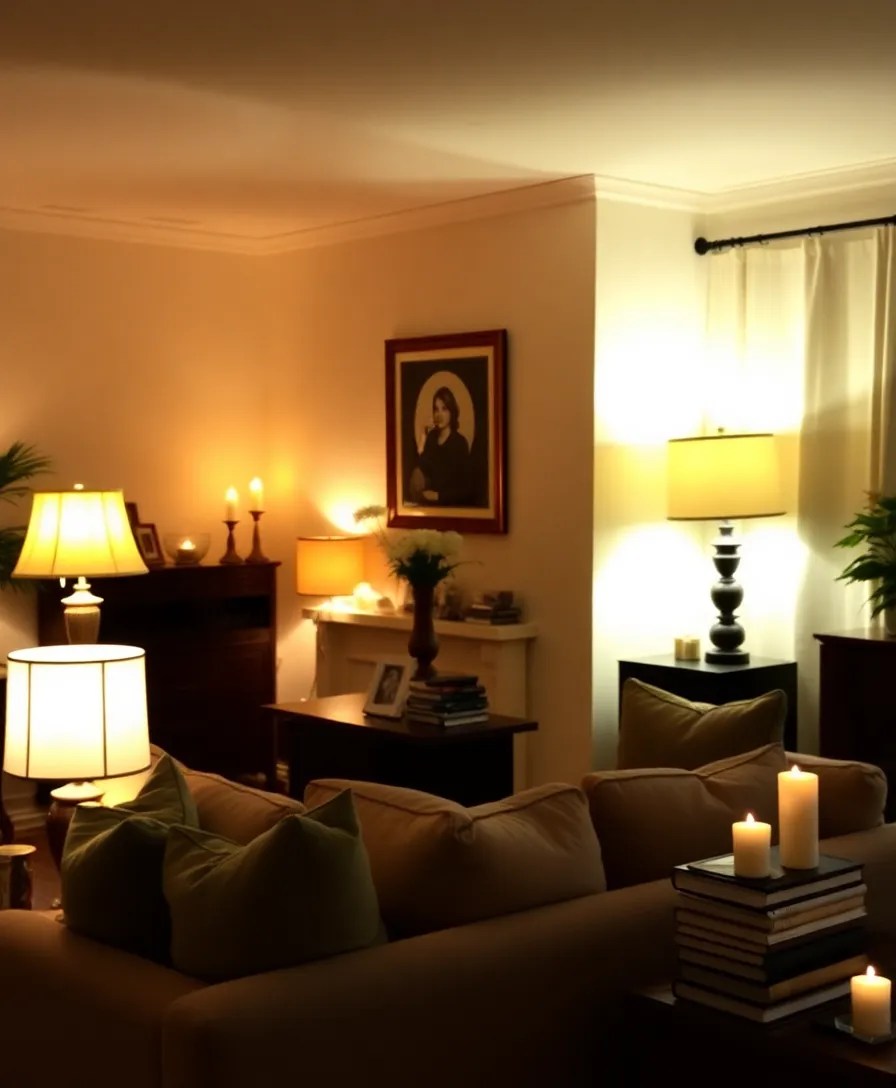 20 Living Room Ideas That Will Transform Your Space into a Cozy Haven (You Won't Believe #5!) - 20. Emphasize Comfort with Soft Lighting