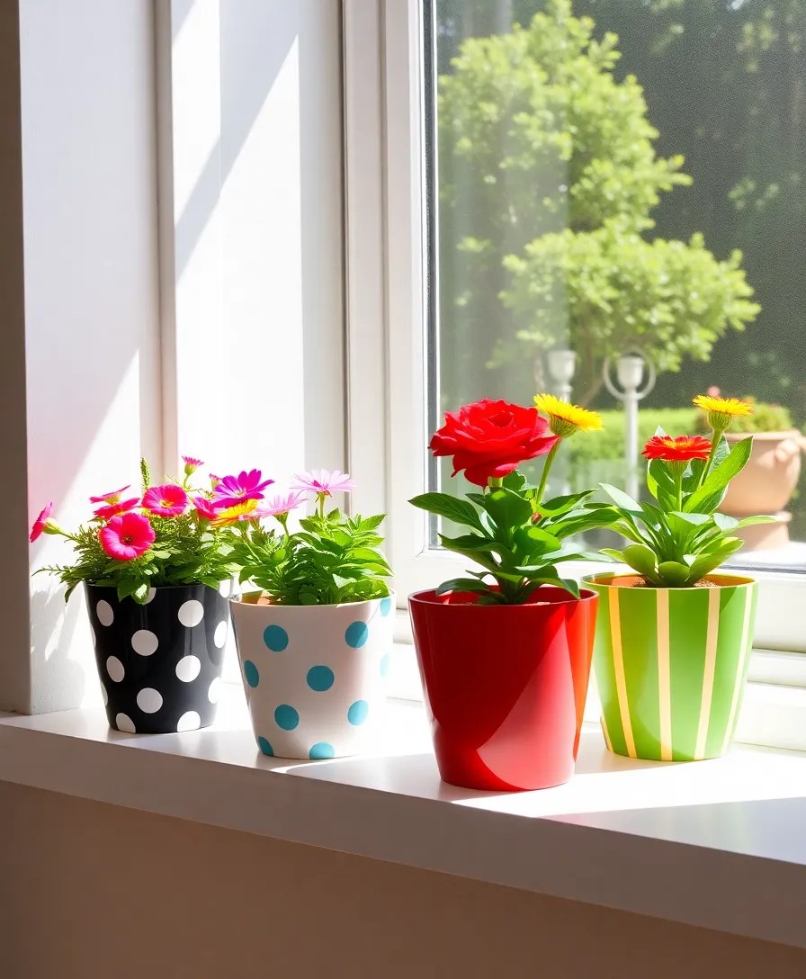 25 Easy DIY Home Decor Projects That Will Impress Your Friends (And Your Wallet!) - 3. Painted Flower Pots