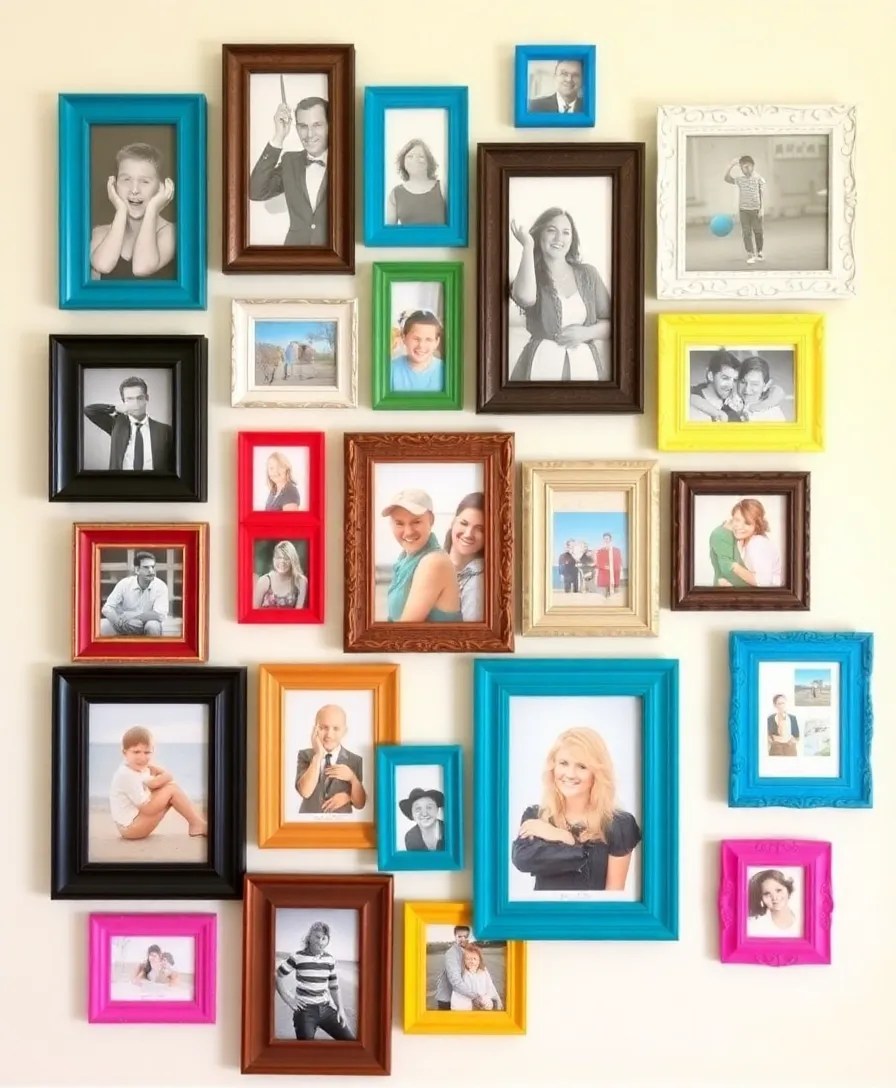 25 Easy DIY Home Decor Projects That Will Impress Your Friends (And Your Wallet!) - 6. DIY Photo Frame Gallery