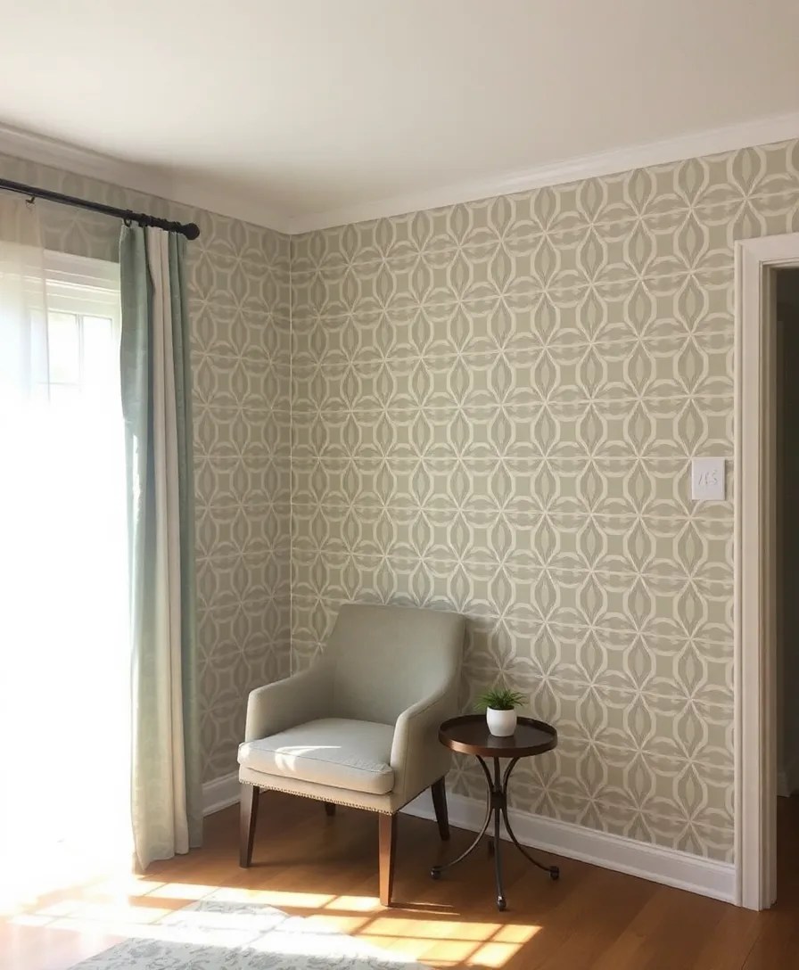 25 Easy DIY Home Decor Projects That Will Impress Your Friends (And Your Wallet!) - 7. Stenciled Accent Wall